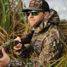 Load image into Gallery viewer, Max 5 Camo Water Resistant Jacket with Built-In Face Mask - W3 Outbound - Sportsman Gear
