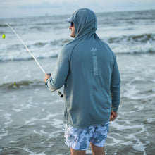 Load image into Gallery viewer, Sportsman Grey Hydrotech Lightweight Fishing Hoodie &amp; Swim Trunks
