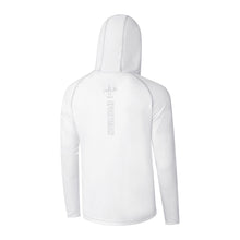 Load image into Gallery viewer, Sportsman White Hydrotech Fishing Hoodie - Back
