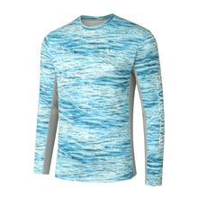 Load image into Gallery viewer, Hydrotech Performance Fishing Shirt - Blue Bird Camo - Sportsman Gear
