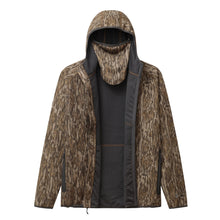 Load image into Gallery viewer, Bottomland Camo Water Resistant Jacket with Built-In Face Mask - W3 Outbound - Sportsman Gear
