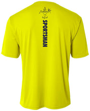 Load image into Gallery viewer, Sportsman Youth Yellow Performance Fishing Shirt - Short Sleeve, UPF 50+, Polyester, Quick Dry, Moisture Wicking, Breathable 
