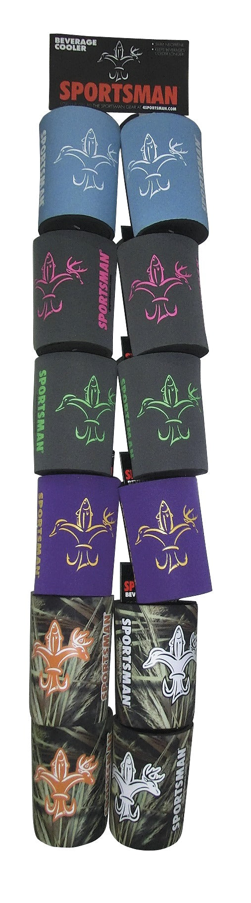 Koozies - Sportsman 12 Pack with camo and solid colors